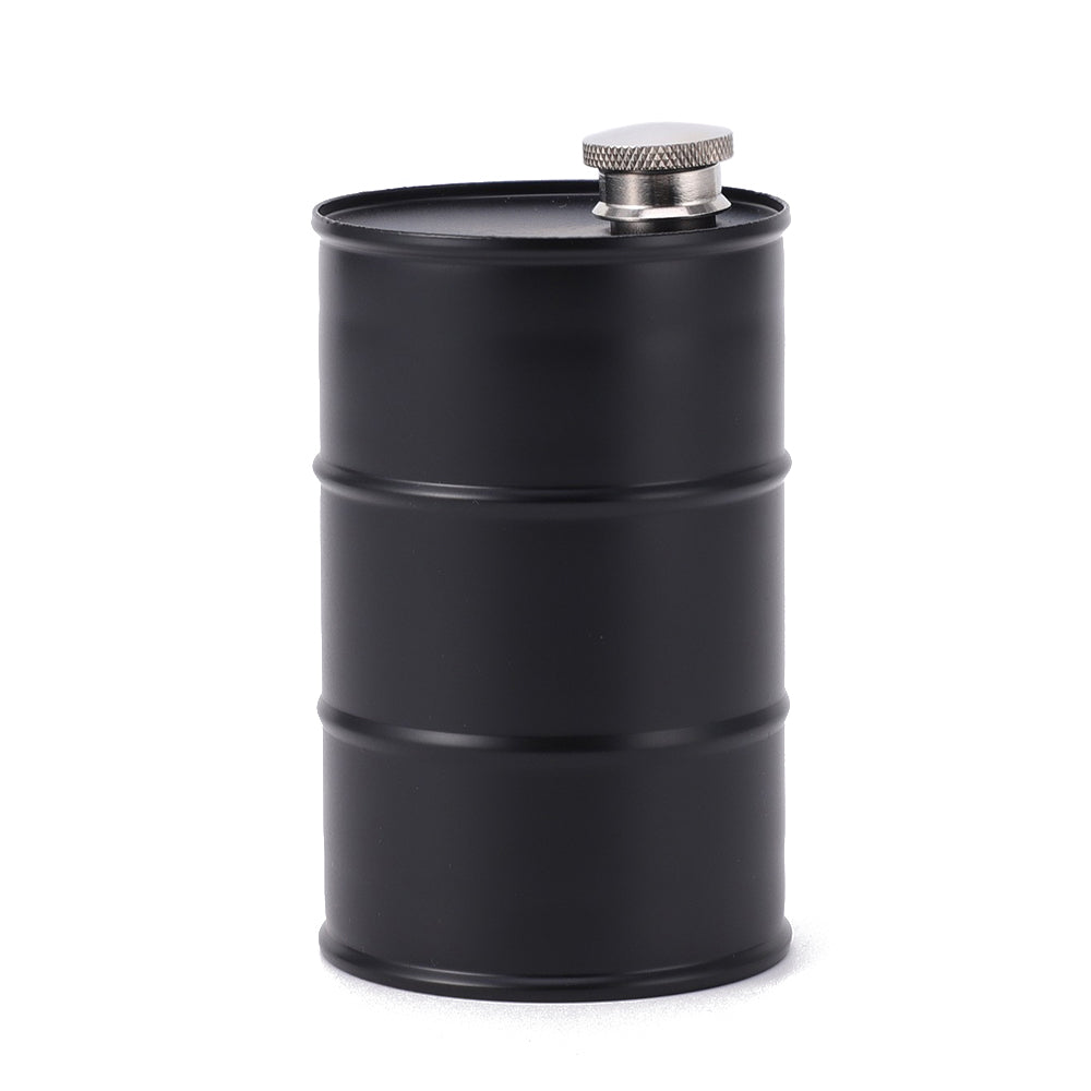 Sticla metalica de buzunar, Flask, "Oil barrel" 750ml