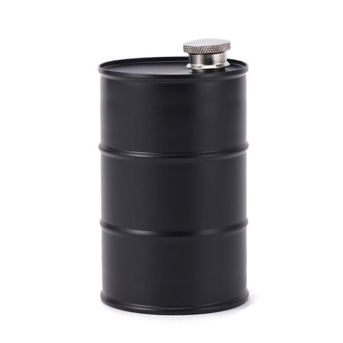 Sticla metalica de buzunar, Flask, "Oil barrel" 750ml
