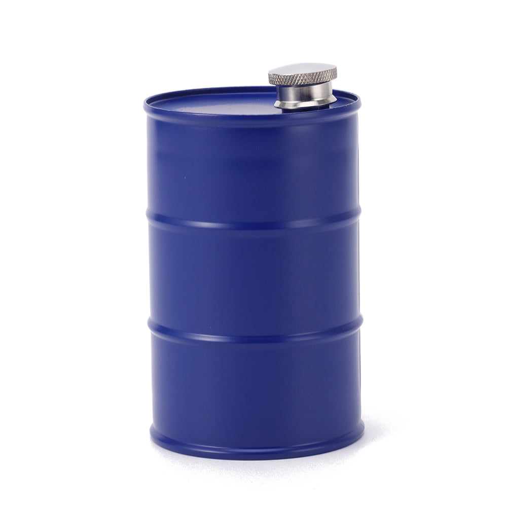Sticla metalica de buzunar, Flask, "Oil barrel" 750ml