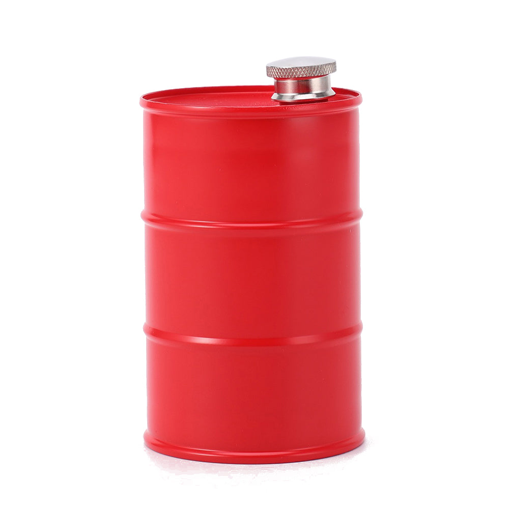 Sticla metalica de buzunar, Flask, "Oil barrel" 750ml