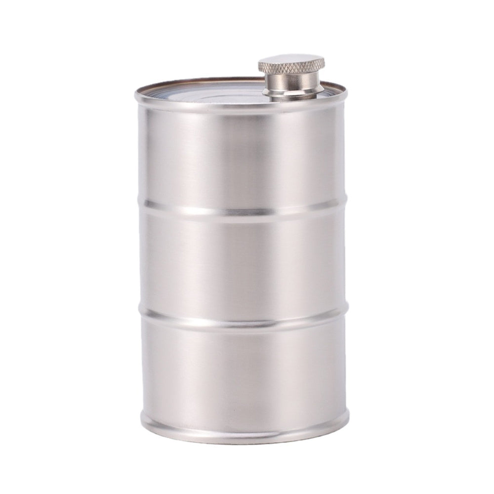 Sticla metalica de buzunar, Flask, "Oil barrel" 750ml